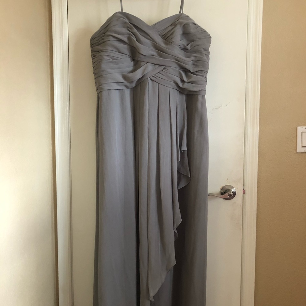 Davids bridal bridesmaids dress in Mercury